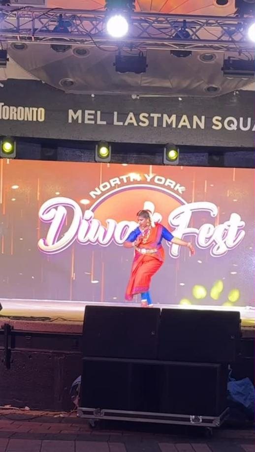 Masakali dancer performing on the North York Diwali Fest stage