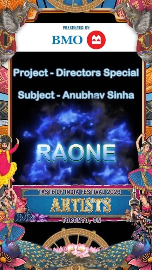 Taste of India Festival 2026 Directors Special RA.One poster